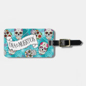 Suikerhuid en -kruiken Turquoise ID725 Bagagelabel (Voorkant horizontaal)