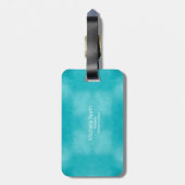 Suikerhuid en -kruiken Turquoise ID725 Bagagelabel (Achterkant verticaal)