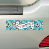 Suikerhuid en -kruiken Turquoise ID725 Bumpersticker (Op auto)