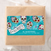 Suikerhuid en -kruiken Turquoise ID725 Etiket (Insitu)