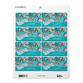 Suikerhuid en -kruiken Turquoise ID725 Etiket (Full Sheet)