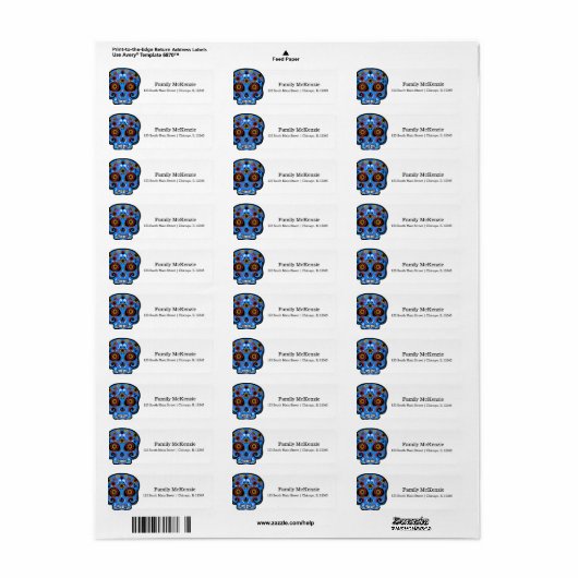 Suikerhuid Etiket (Full Sheet)