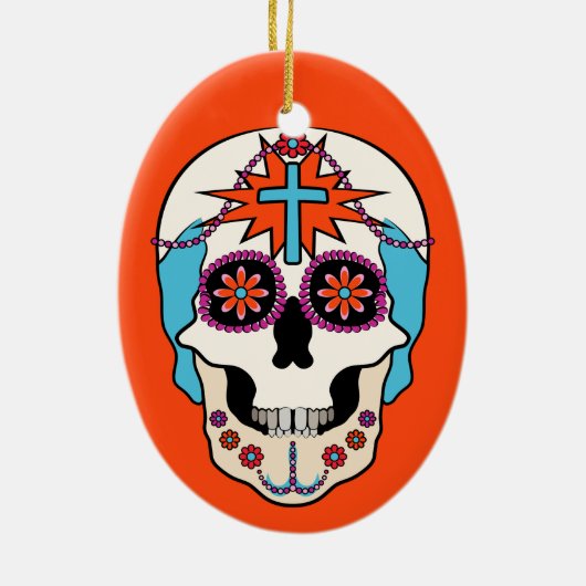 Suikerhuid Grafisch Keramisch Ornament (Achterkant)