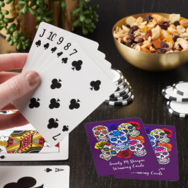 Suikerhuid kleurige Rozen inco Alle zielen Pokerkaarten