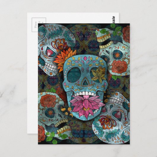 Suikerhuid ontwerpen briefkaart (Voorkant / Achterkant)