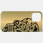 Suikerhuid Silhouette op faux Shiny Gold Case-Mate iPhone Case (Achterkant (horizontaal))