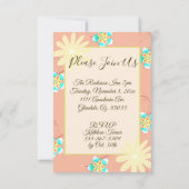 Suikerhuid Zacht doorsnede Roos Hepibloem Kaart (Achterkant)