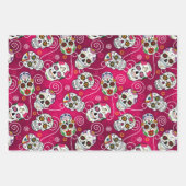 Suikerhuiden en -cirkels Drie kleuren ID725 Inpakpapier Vel (Voorkant 3)