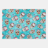 Suikerhuiden en -cirkels Drie kleuren ID725 Inpakpapier Vel (Voorkant 2)