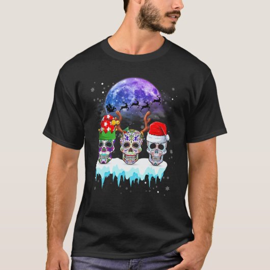 Suikerhuiden met kerstmis Draag kerstmannetjes T-shirt (Voorkant)