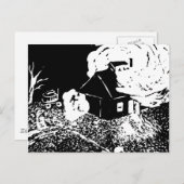 Suikerhuis op het Briefkaart van 's nachts (Voorkant / Achterkant)