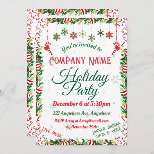 Suikerkane Twist Kaart (Voorkant / Achterkant)