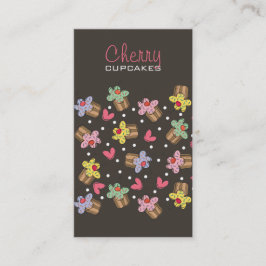 Suikerkers, cupcakes, banketbakkerswaren visitekaartje