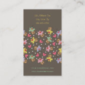 Suikerkers, cupcakes, banketbakkerswaren visitekaartje (Achterkant)