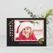 Suikerkersen Grote Foto Kerstkaart (Staand voorkant)
