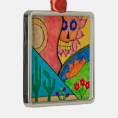 Suikerkerst Metalen Ornament (Rechts)