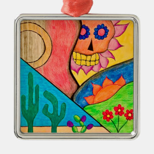 Suikerkerst Metalen Ornament