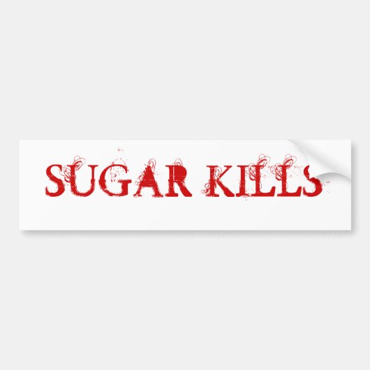 SUIKERKILLS BUMPERSTICKER (Voorkant)