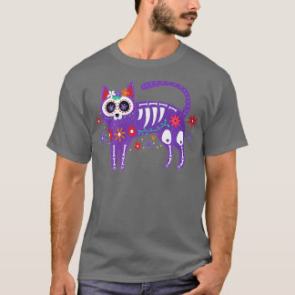 Suikerkletdag van het dode skelet Calavera Hall T-shirt