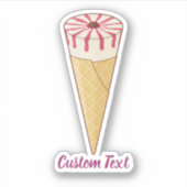 Suikerkloon-ijskap Sticker (Voorkant)