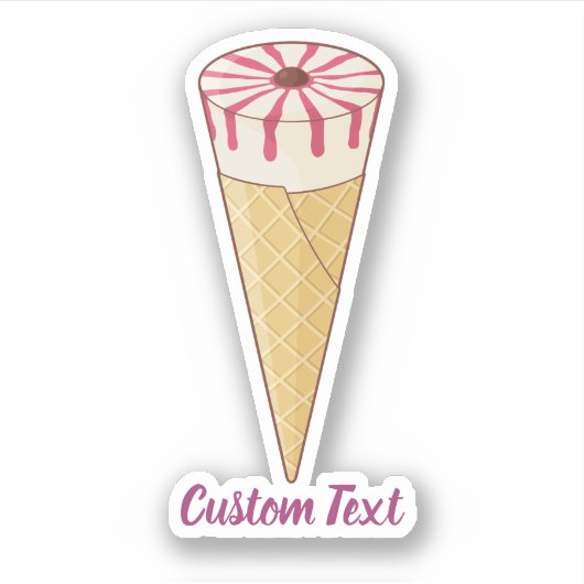 Suikerkloon-ijskap Sticker (Voorkant)