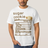 Suikerkoekje Nutrition Facts label T-shirt (Voorkant)