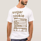 Suikerkoekje Nutrition Facts label T-shirt (Voorkant)