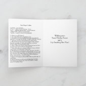 Suikerkoekje Ster en Recept Kerstkaart Feestdagen Kaart (Binnen)