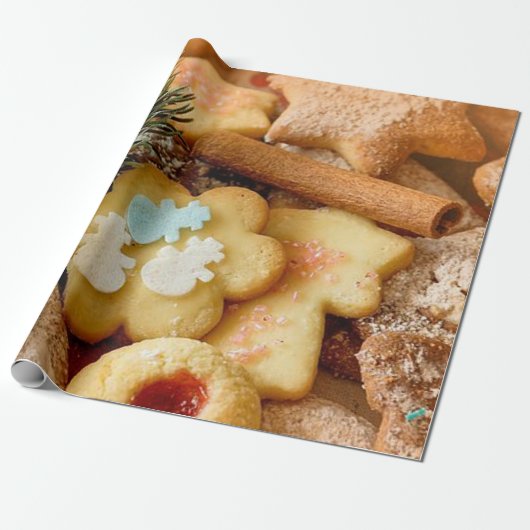 Suikerkoekjes Cadeaupapier (Uitgerold)