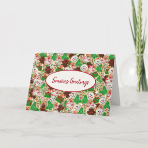 Suikerkoekjes en suikerkoekjes kaart