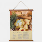 Suikerkoekjes recept hangend wandkleed (Voorkant)