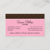 Suikerkoekjes Visitekaartje (Achterkant)