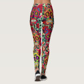 Suikerkreeften Dag van de dode yoghannen Leggings (Achterkant)