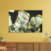 Suikerkristallen bekeken in gepolariseerd licht 2 canvas afdruk (Insitu (Woonkamer))