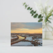Suikerloaf Winter Sunset Briefkaart (Staand voorkant)