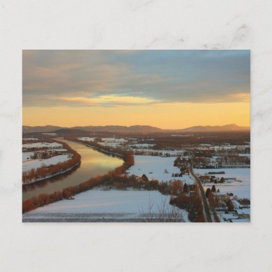Suikerloaf Winter Sunset Briefkaart (Voorkant)