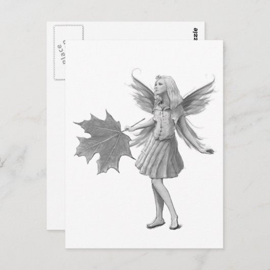 Suikermaffelkooi met leder briefkaart (Voorkant / Achterkant)