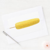 Suikermaïs op een stokje rechthoekige sticker (Envelop)