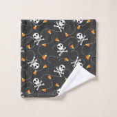 Suikermaïs, Schedels en Kruisbeenderen Bad Handdoek (Wasdoekje)