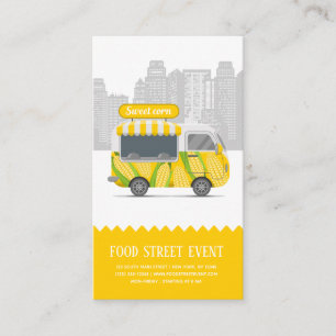 Suikermaïs voor de voedseltruck visitekaartje