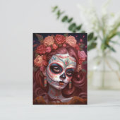 Suikermederdag van de dood briefkaart (Staand voorkant)