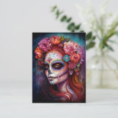 Suikermederdag van de dood briefkaart (Staand voorkant)