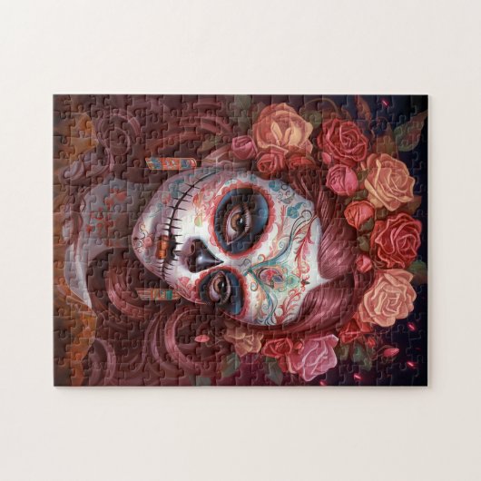 Suikermederdag van de dood legpuzzel (Horizontaal)