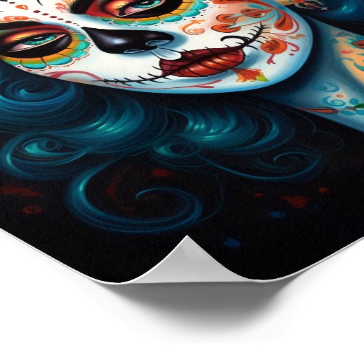 Suikermederdag van de dood poster (Hoek)