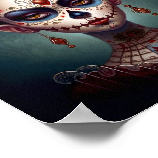 Suikermederdag van de dood poster (Hoek)