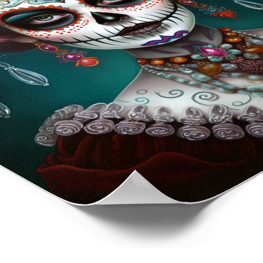 Suikermederdag van de dood poster (Hoek)