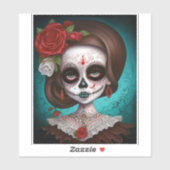 Suikermederdag van de dood sticker (Vel)