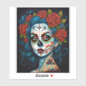 Suikermederdag van de dood sticker (Vel)