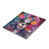 Suikermederdag van de dood tegeltje (Zijkant)