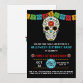 Suikermeeuw, dag van de dood, zwart kaart (Voorkant / Achterkant)